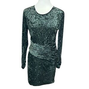 Zara Snake Print Velvet Dress